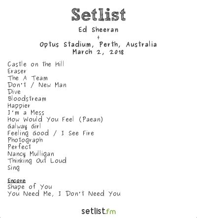 setlist for ed sheeran 2023